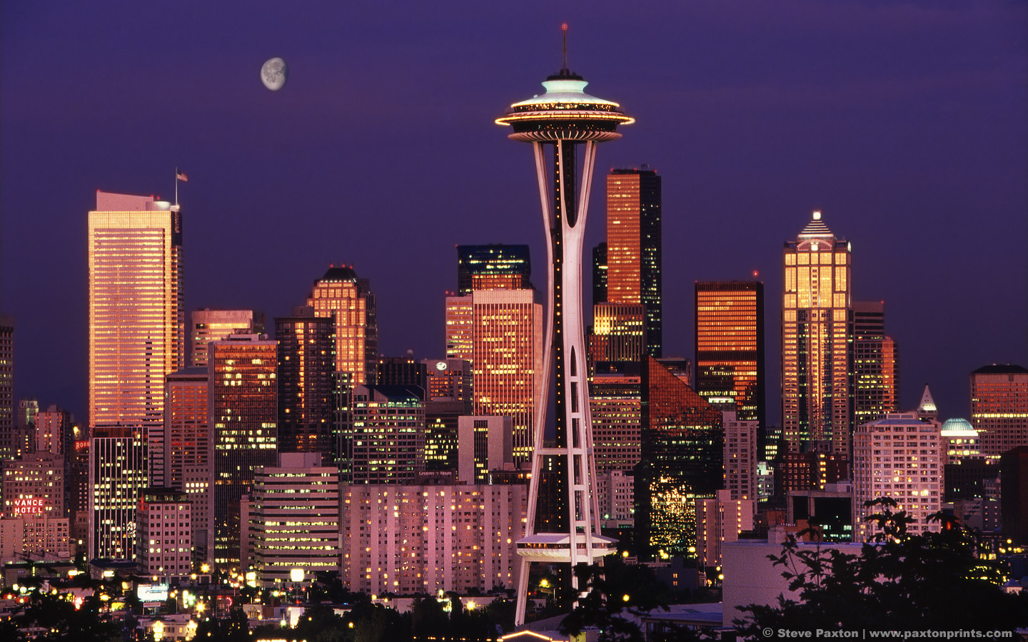 Skyline Seattle Space Needle