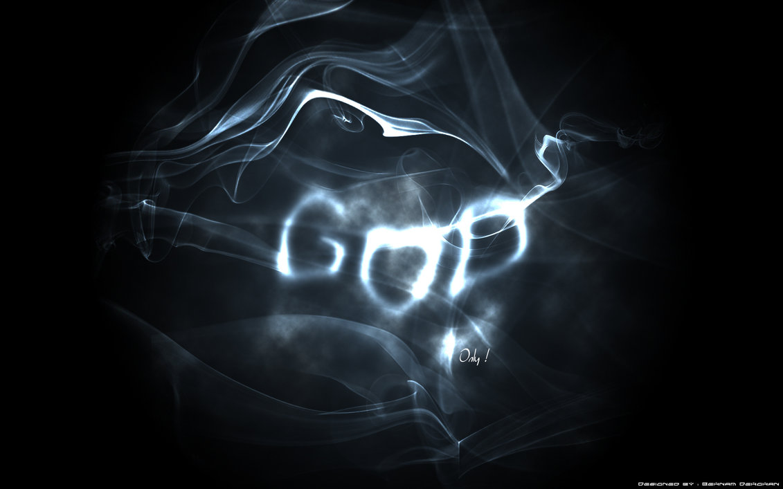 GOD wallpaper HD Smoke effect by i3ehnam on
