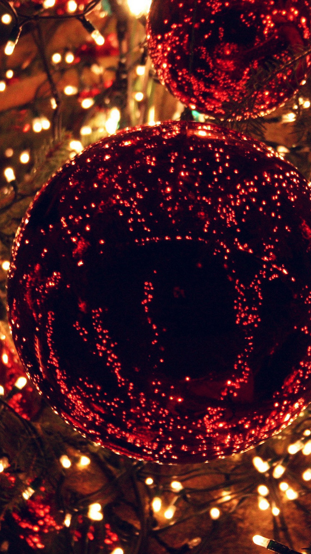Christmas Lights iPhone Wallpaper