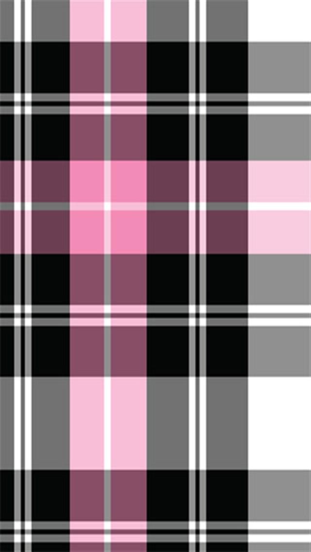Pink Plaid Pattern iPhone Wallpaper S 3g