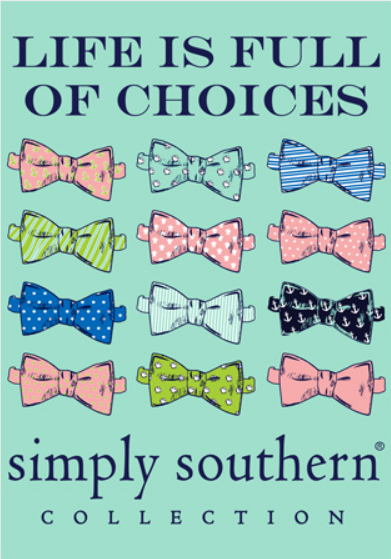 Design Choose An Option Anchor Orange Bow Ties Sky Blue