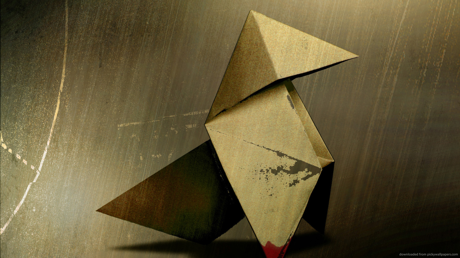 Download 1600x900 Heavy Rain Origami Figure Wallpaper
