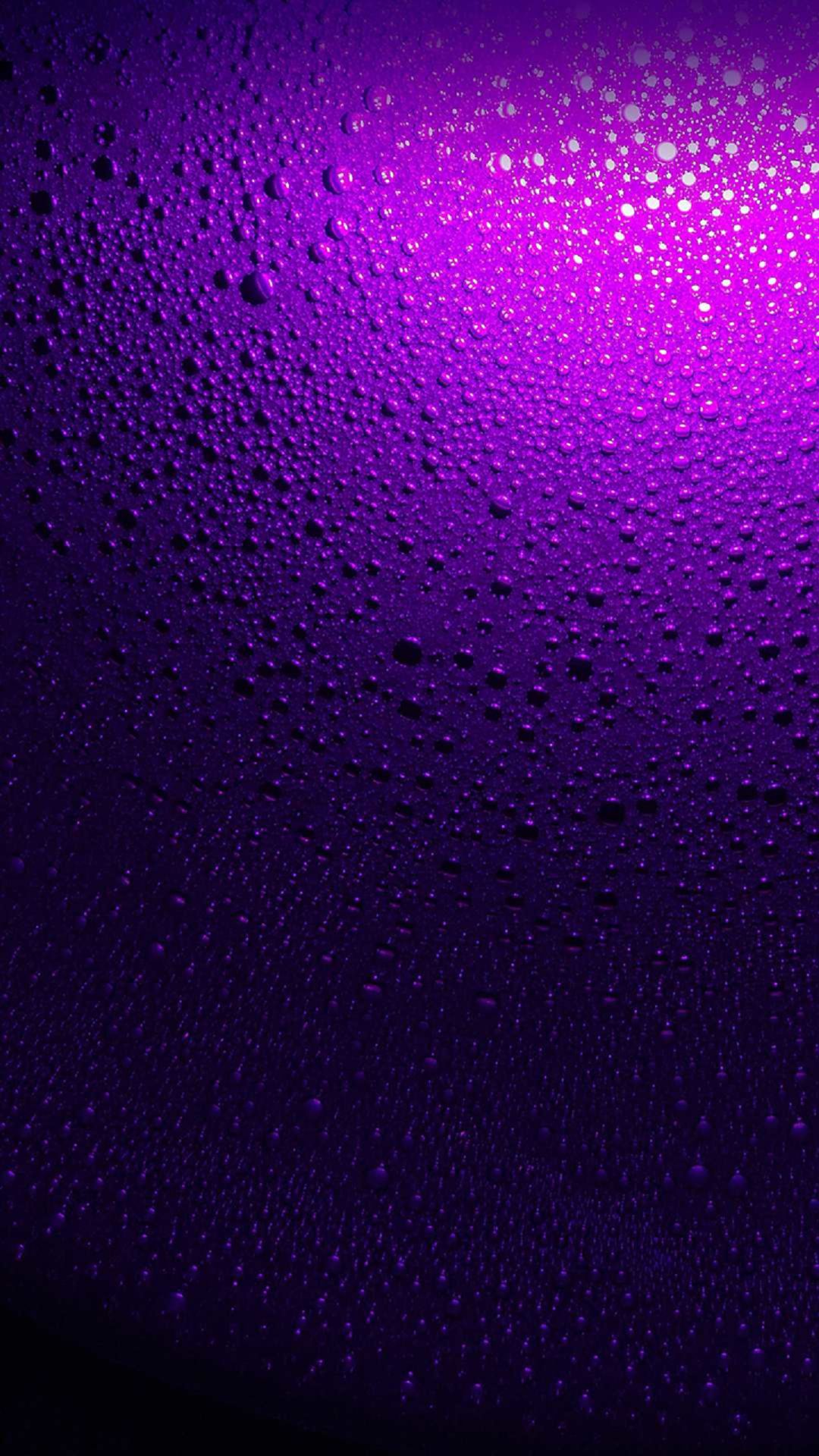 Purple Raindrops On Window Android Wallpaper free download