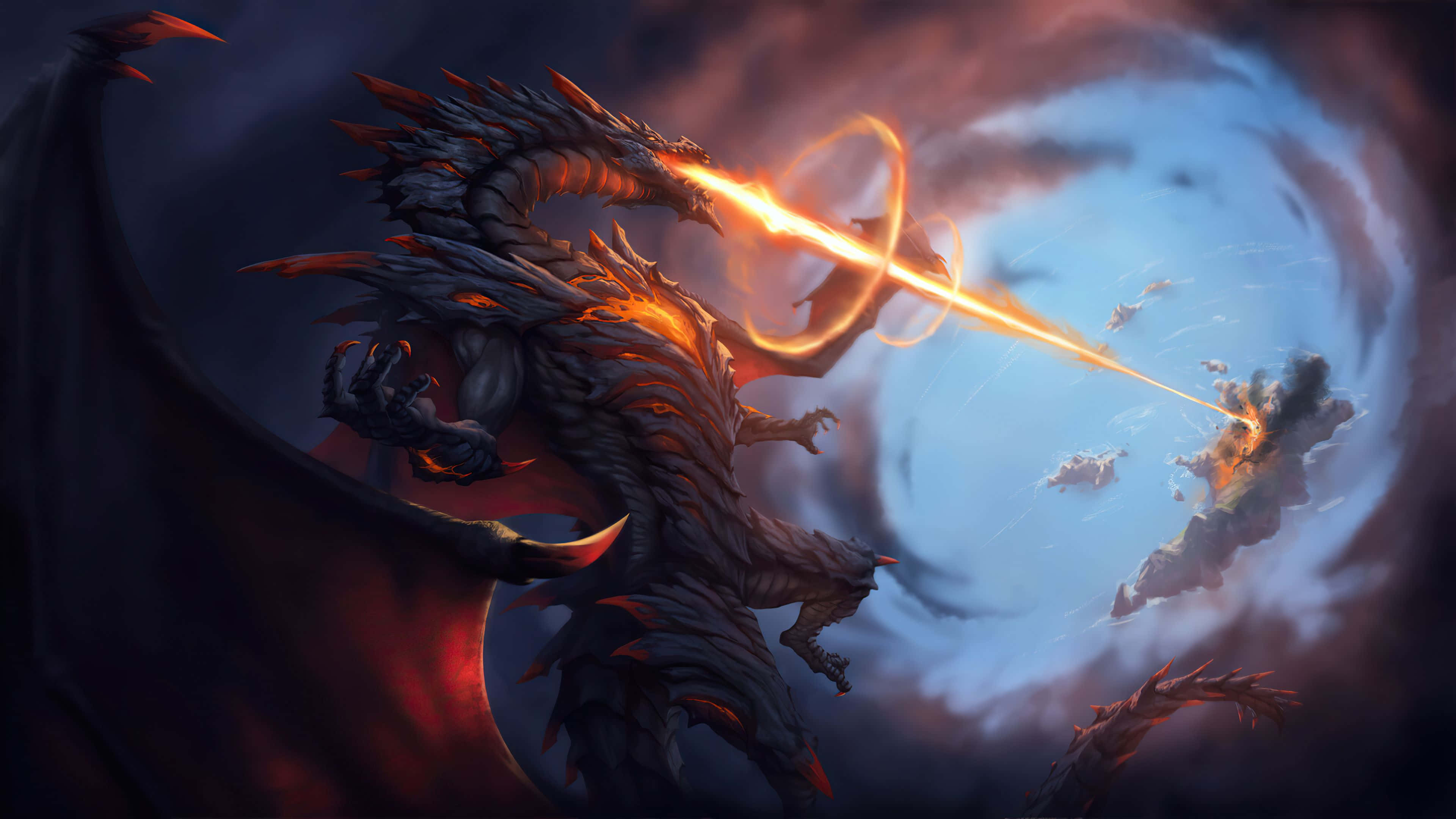 Epic Dragon 4k Wallpaper