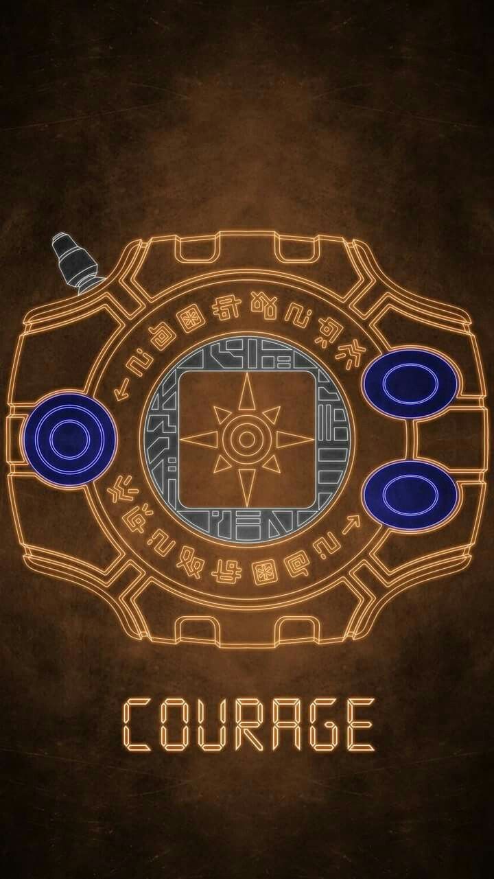 Digivice Crest Of Courage Digimon Wallpaper Digital