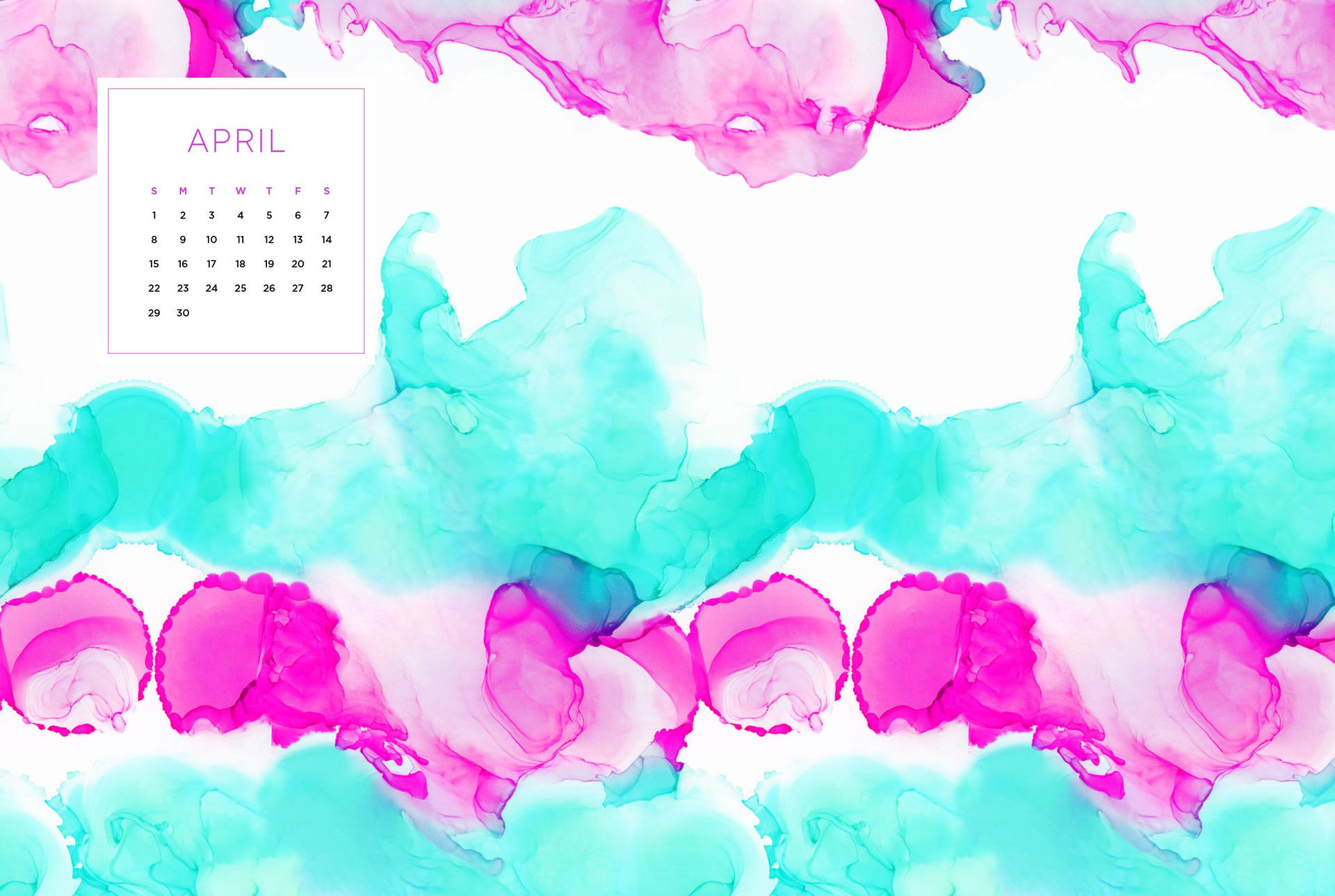 April Calendar Wallpaper