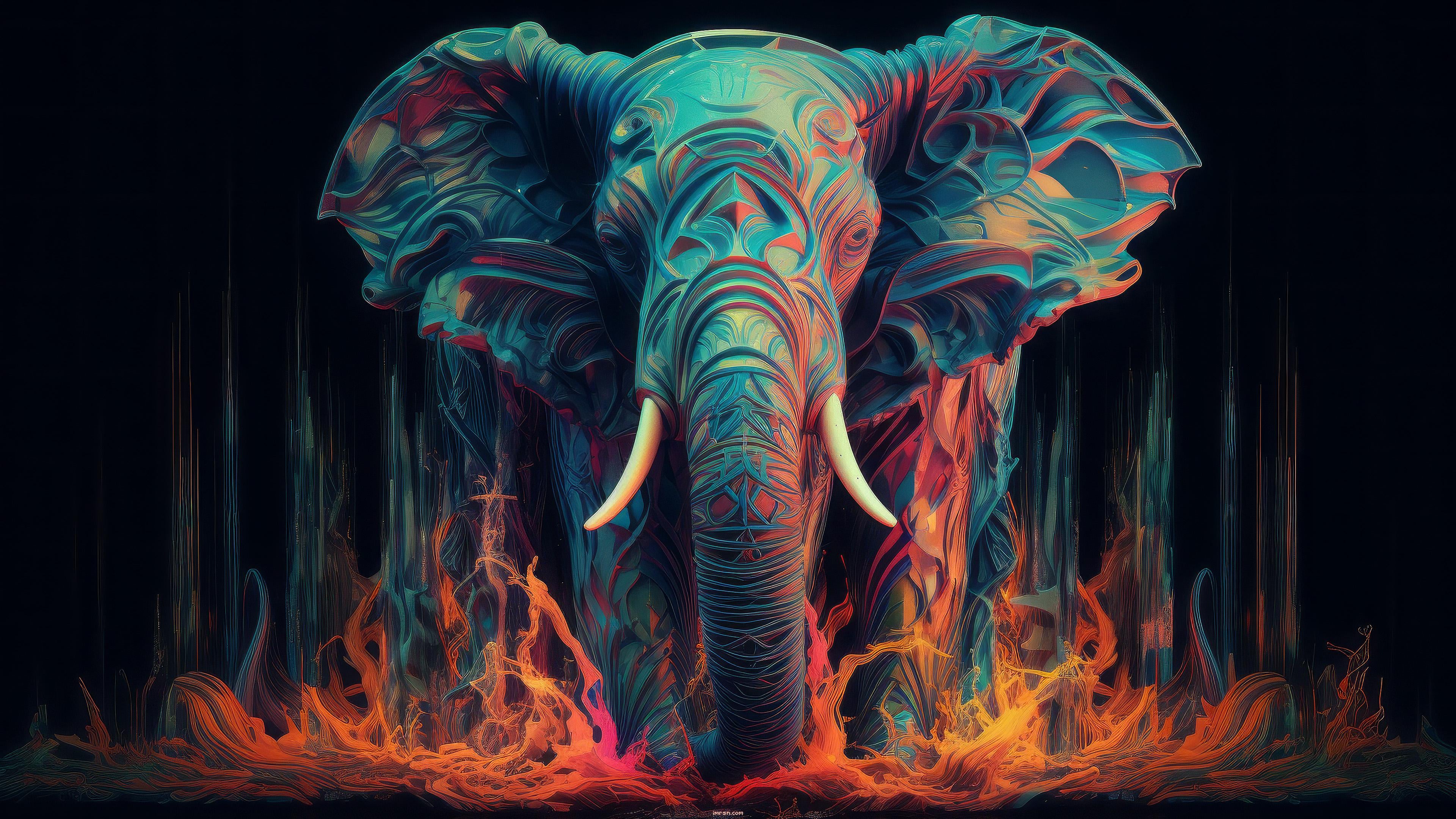 Elephants Wallpaper On