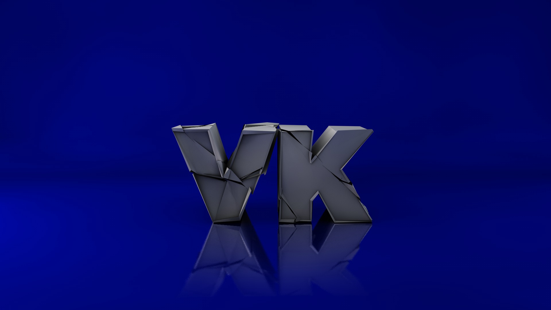 Wallpaper Vk Logo 3d Triangle Background