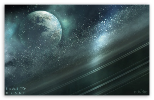 Halo Reach Moon Rising HD Wallpaper For Standard Fullscreen