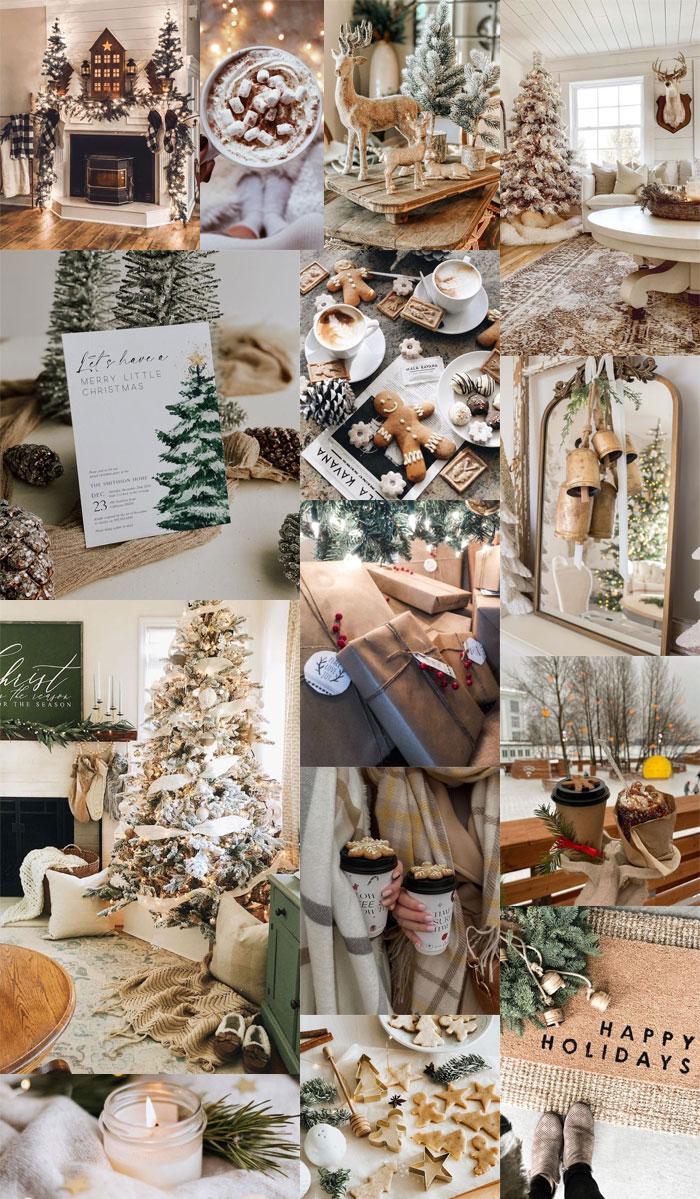 Christmas Collage Aesthetic Ideas Nordic