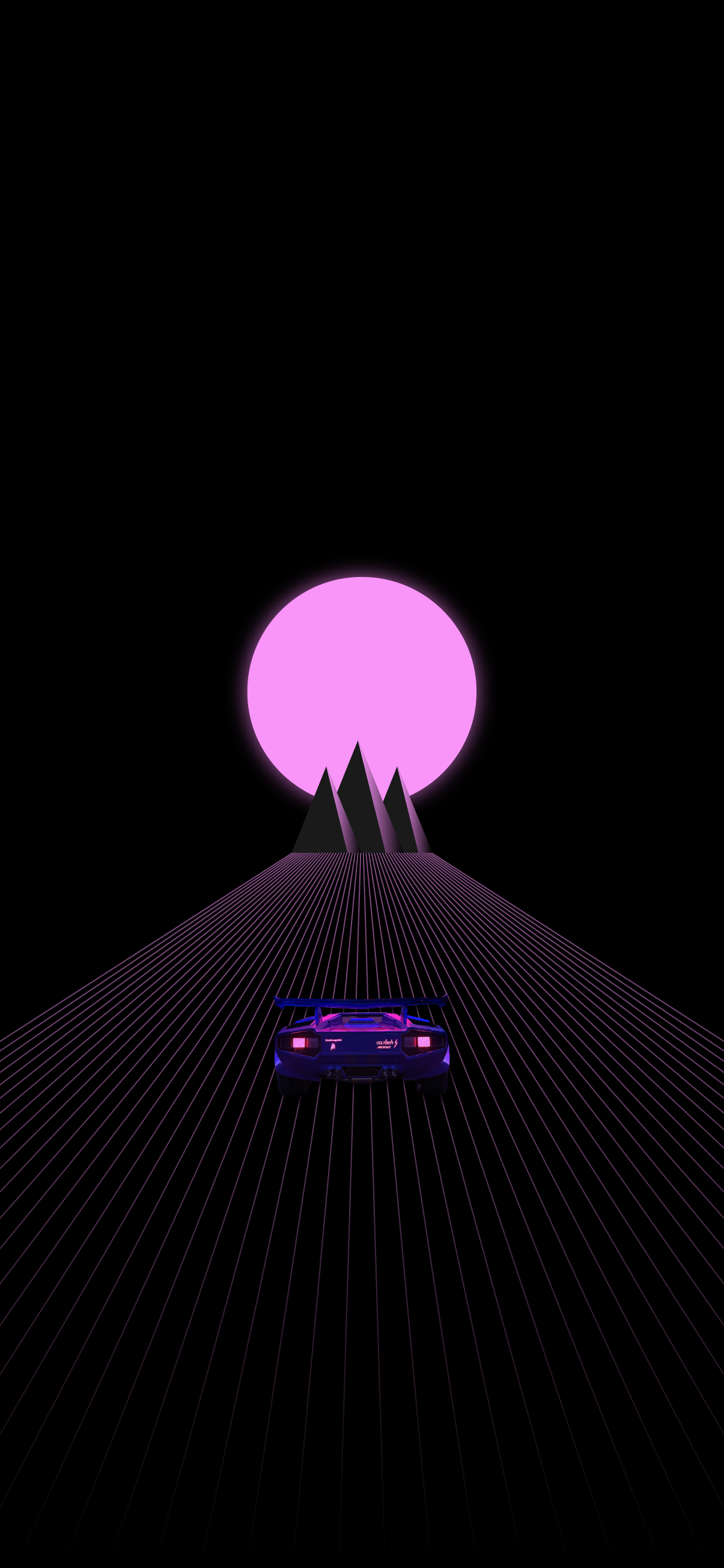 Cool Synthwave Retro Wave Amoled Wallpaper Waves