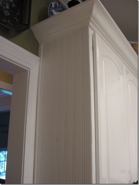 Free Download Beadboard Wallpaper On Cabinet Ends Diy Do It