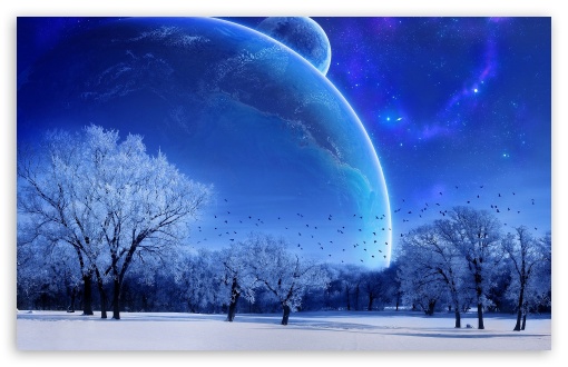 Blue Winter HD Desktop Wallpaper High Definition Fullscreen