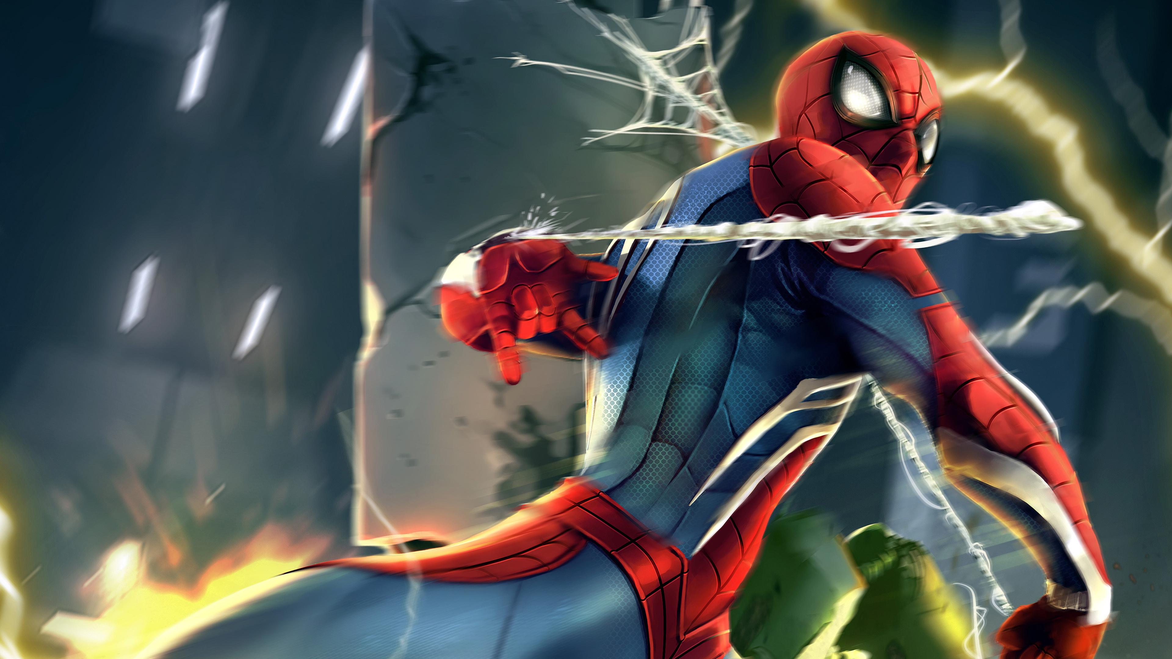 Spider Man Web Shoot 4k Wallpaper