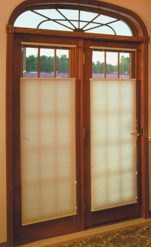 Doors Cellular Shades Window Treatment Ideas For French