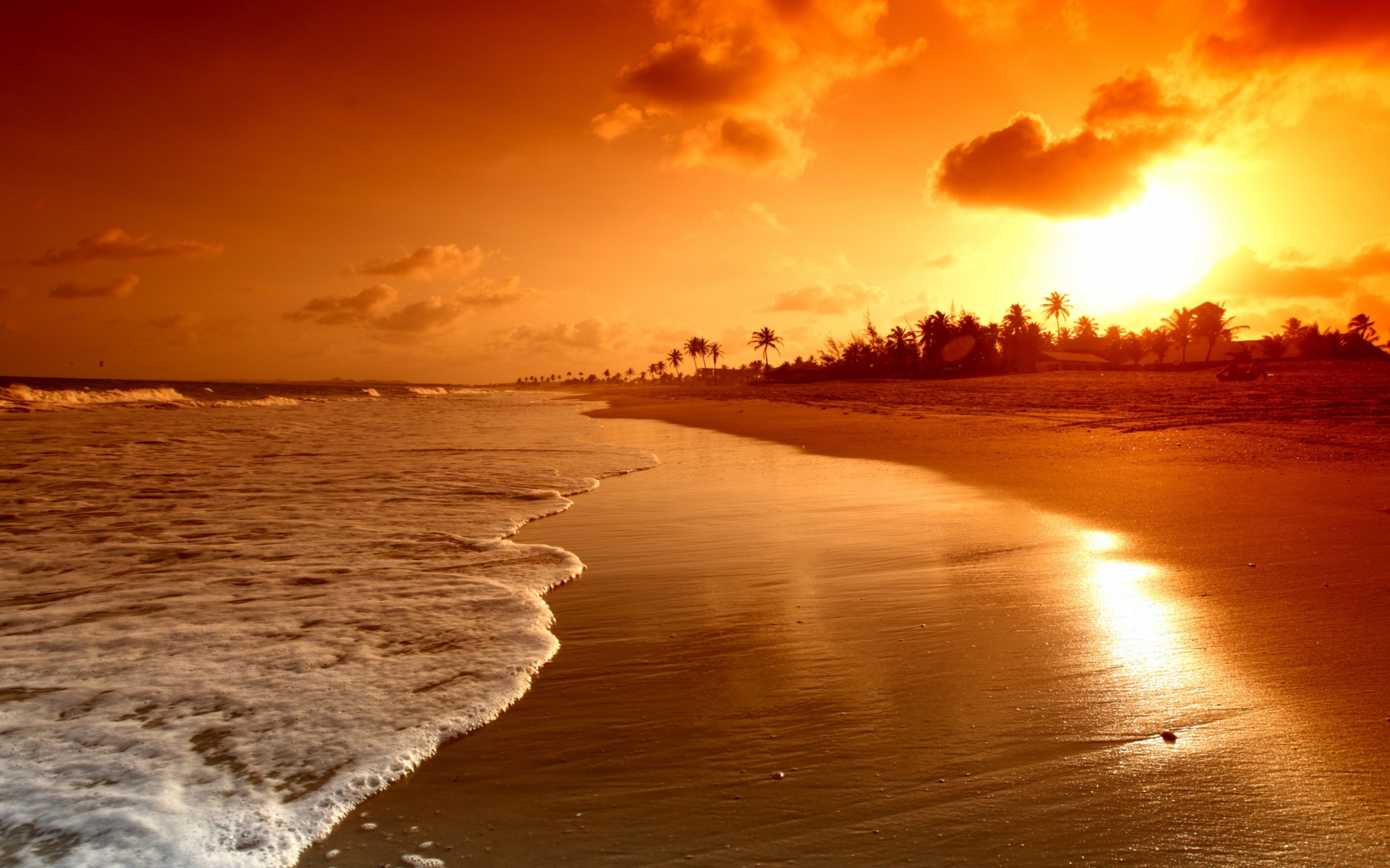 Beach Sunrise Mac Wallpaper