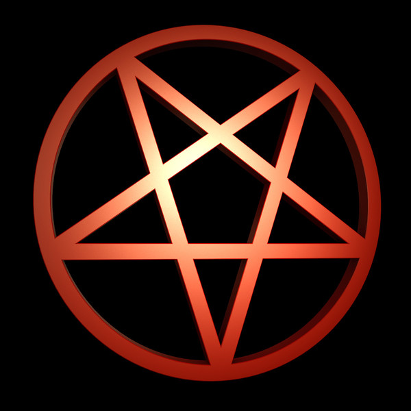 3d Satanic Inverted Pentagram