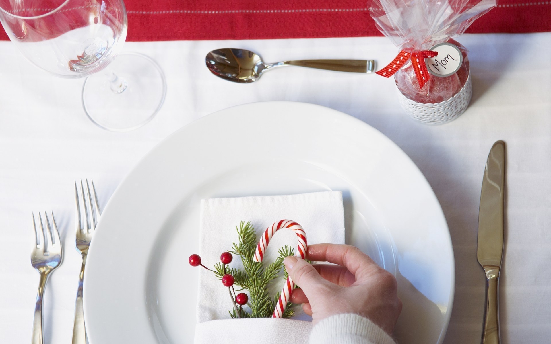 Christmas Table Decoration Wallpaper And Image