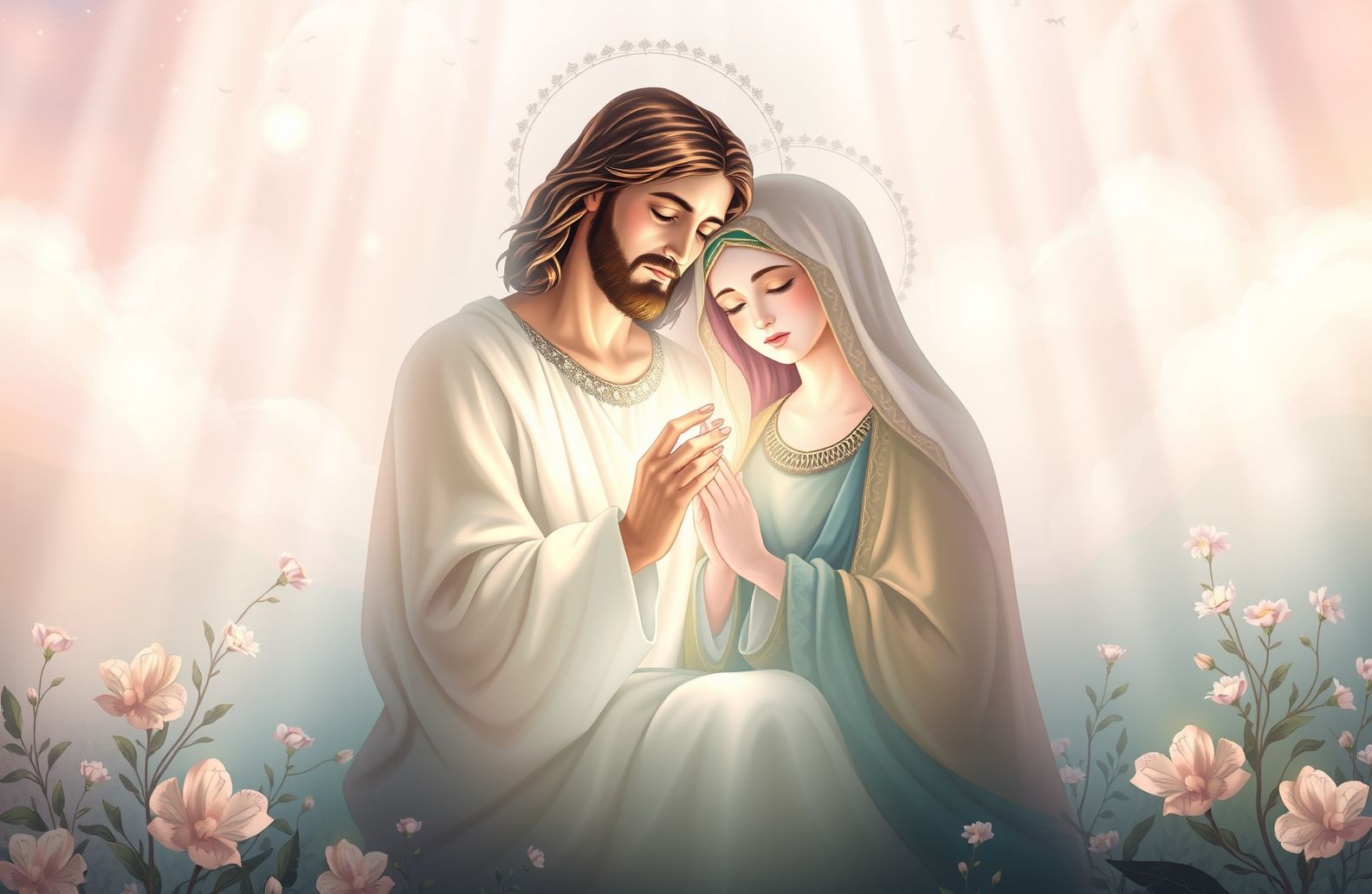 Jesus And Mary Wallpaper