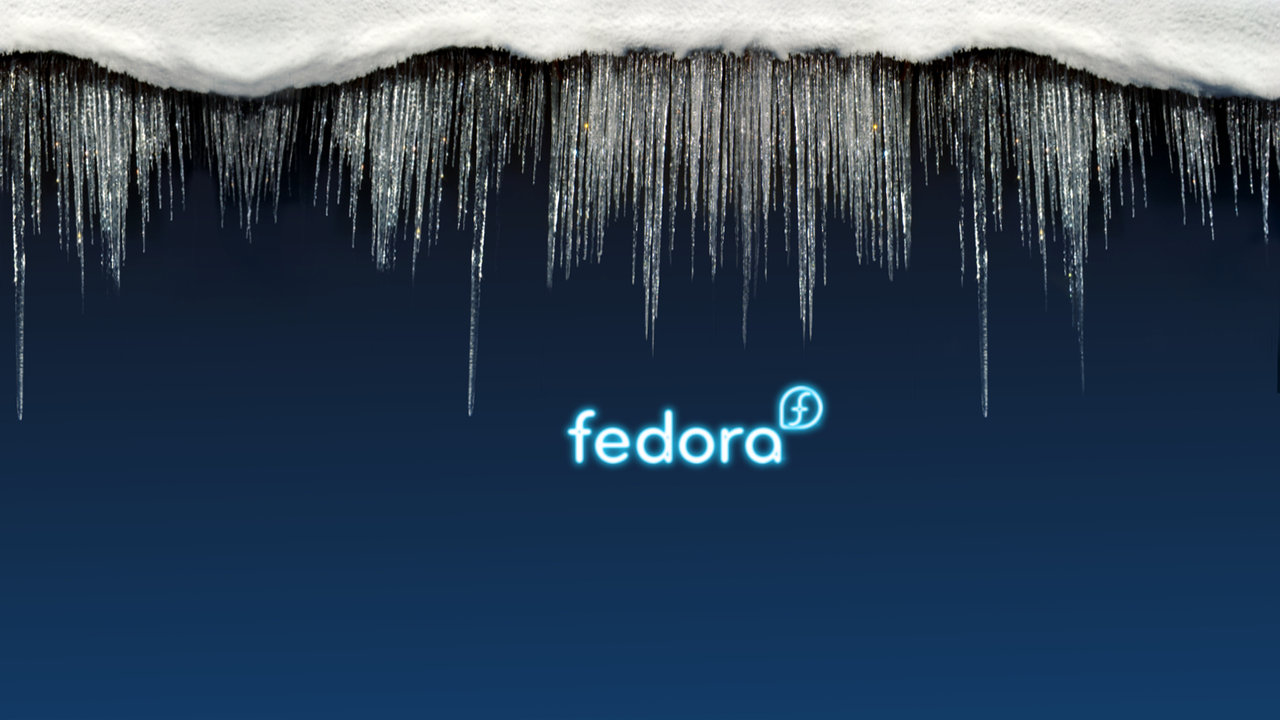 Fedora Linux Icy Blue Wallpaper V2 By Gabberone