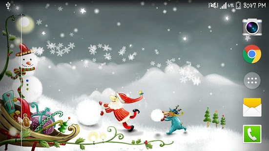 Christmas Snow Live Wallpaper Android Apps On Google Play