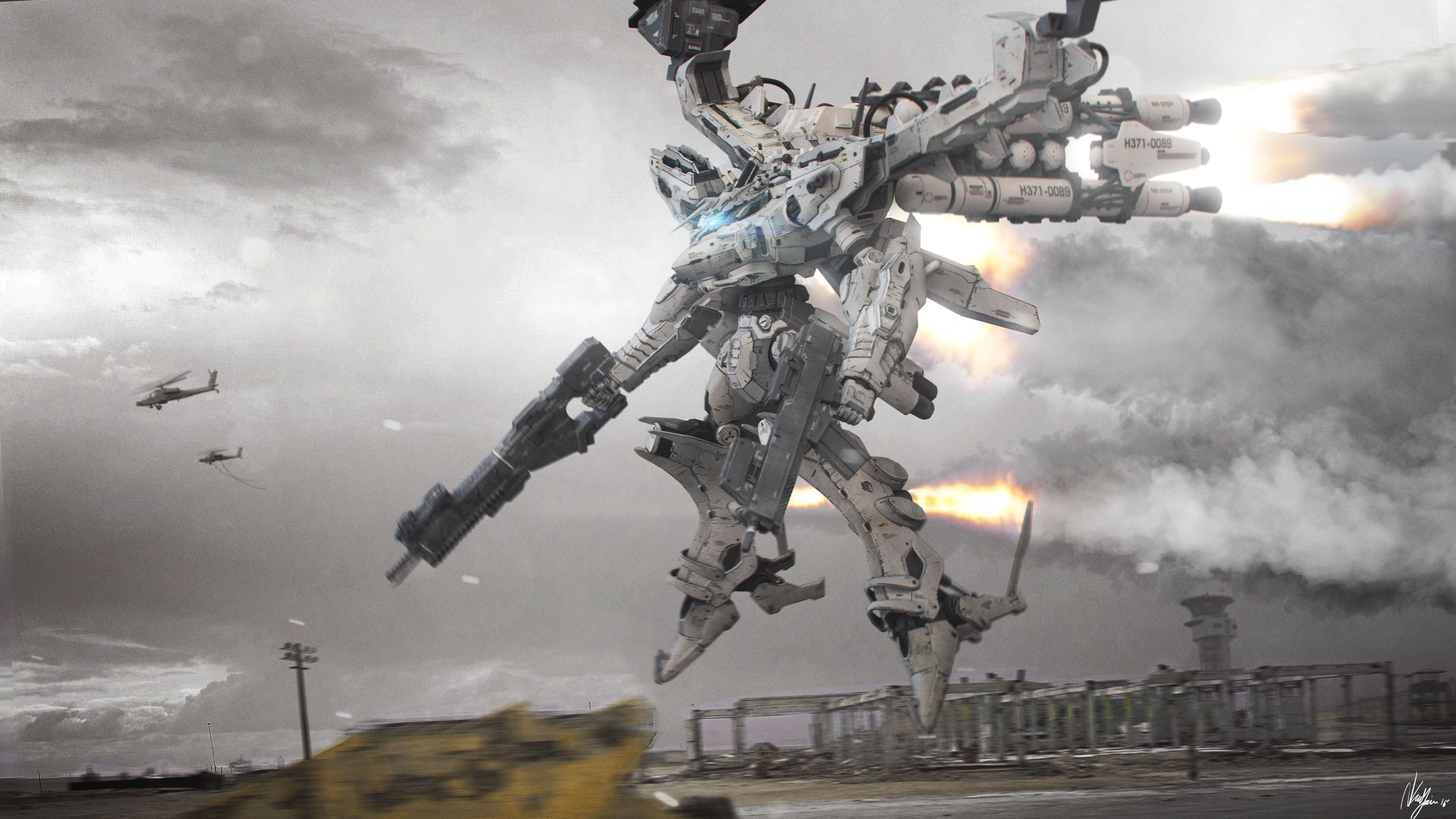 Armored Core Answer I Made A 5k Wallpaper Of White Glint After