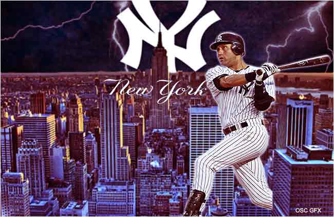 Wallpaper New York Yankees Derek Jeter