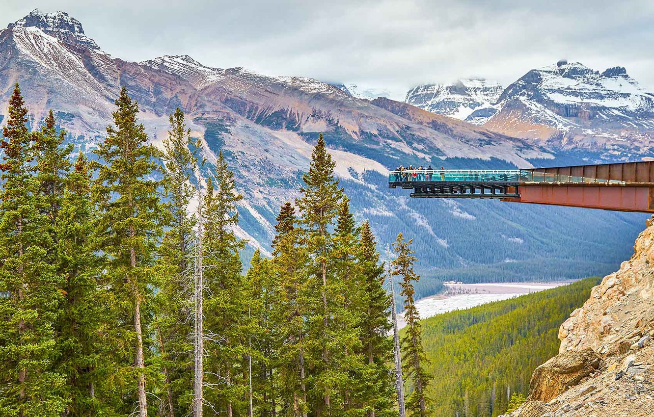 Wallpaper Canada Lookout Jasper Alberta Ice Fields Parkway
