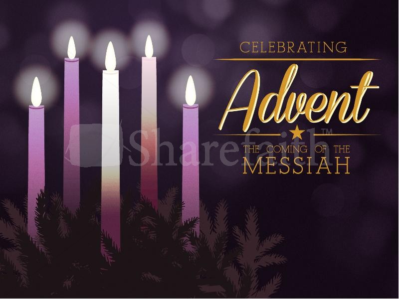 Celebrating Advent Church Powerpoint Template Christmas Powerpoints