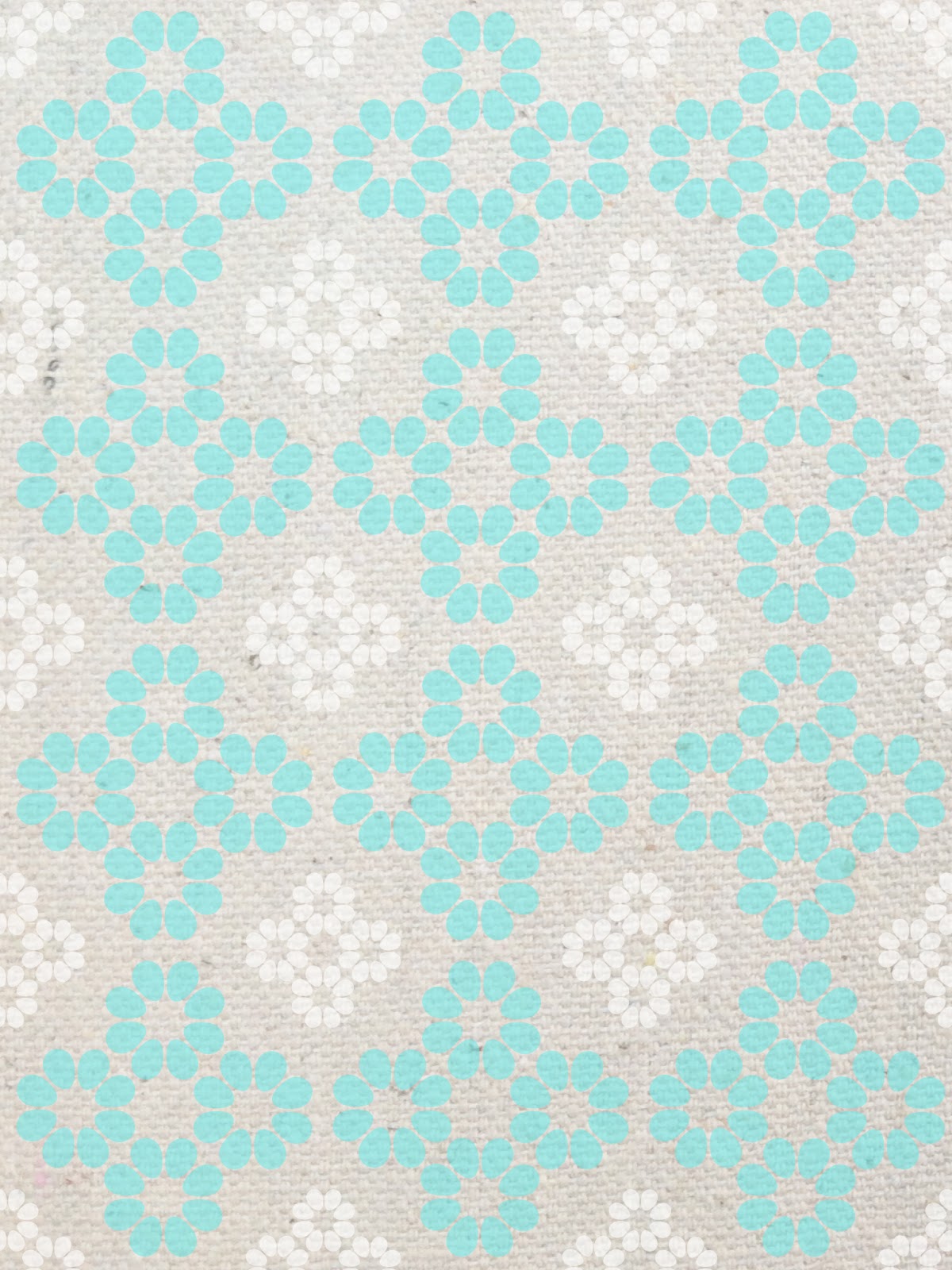 Background Wallpaper Pattern Linen Flower Aqua Gray Pink