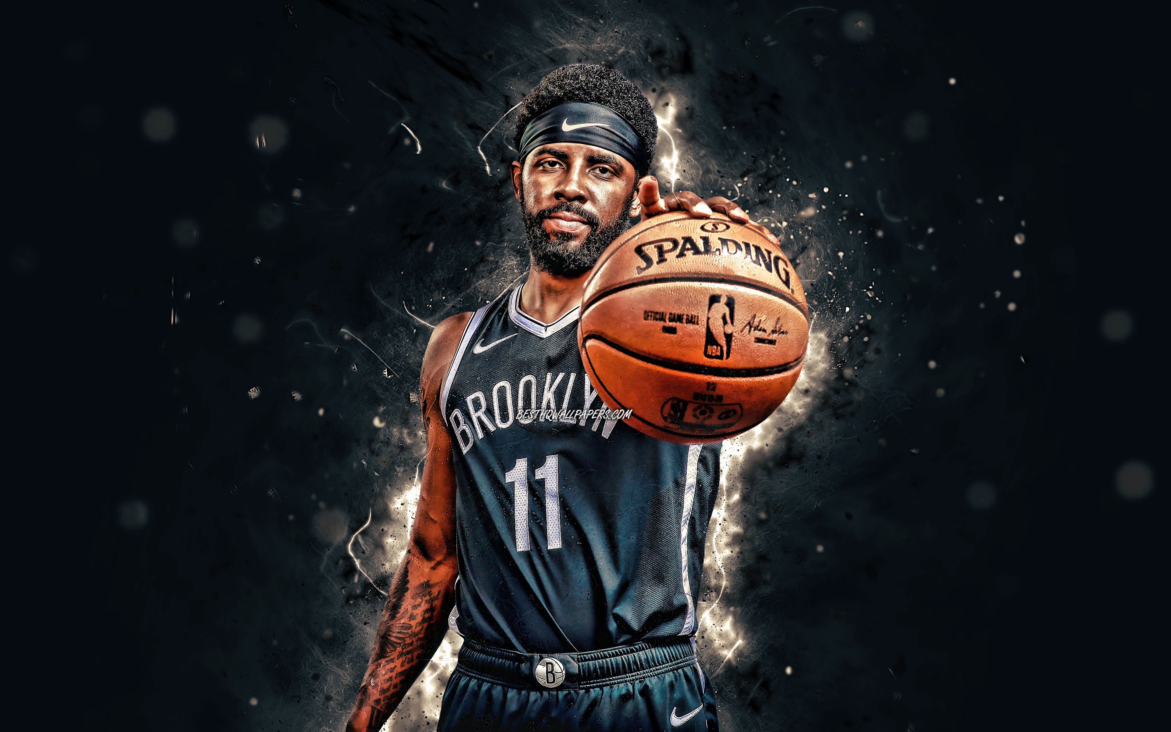 Download wallpapers Kyrie Irving 2019 Brooklyn Nets 4k NBA