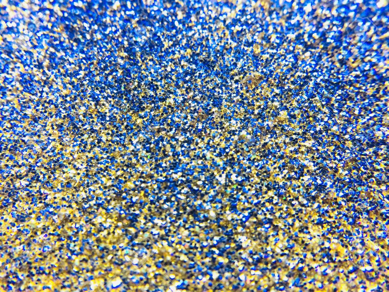 Gold Blue Glitter Texture Background Stock Photo Picture And