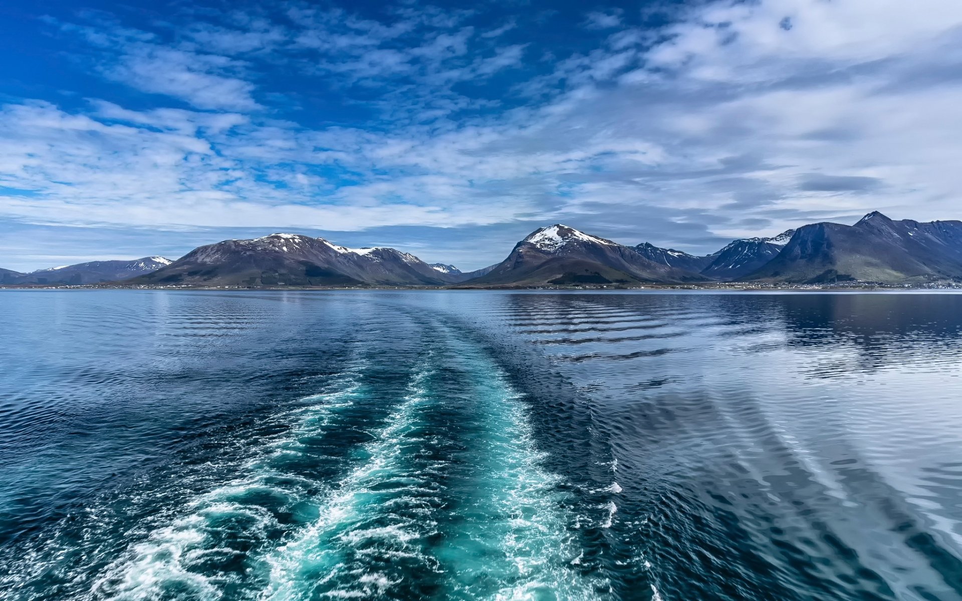Norway Sea Mountains HD Wallpaper