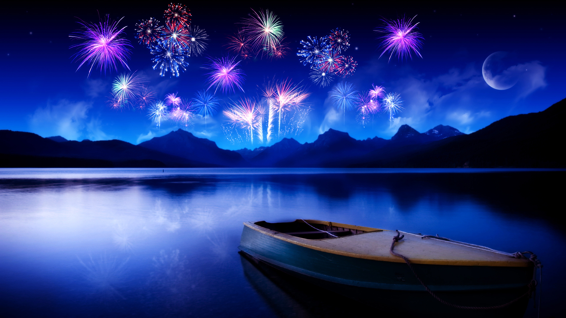 New Years Fireworks wallpaper Full HD 1080p Full HD Wallpapers