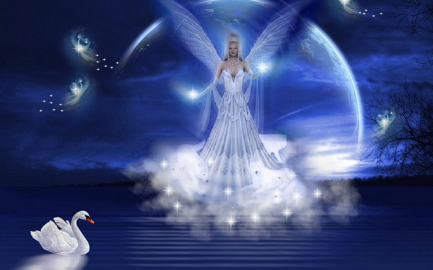 Beautiful Fantasy Angels Wallpaper Pixhome