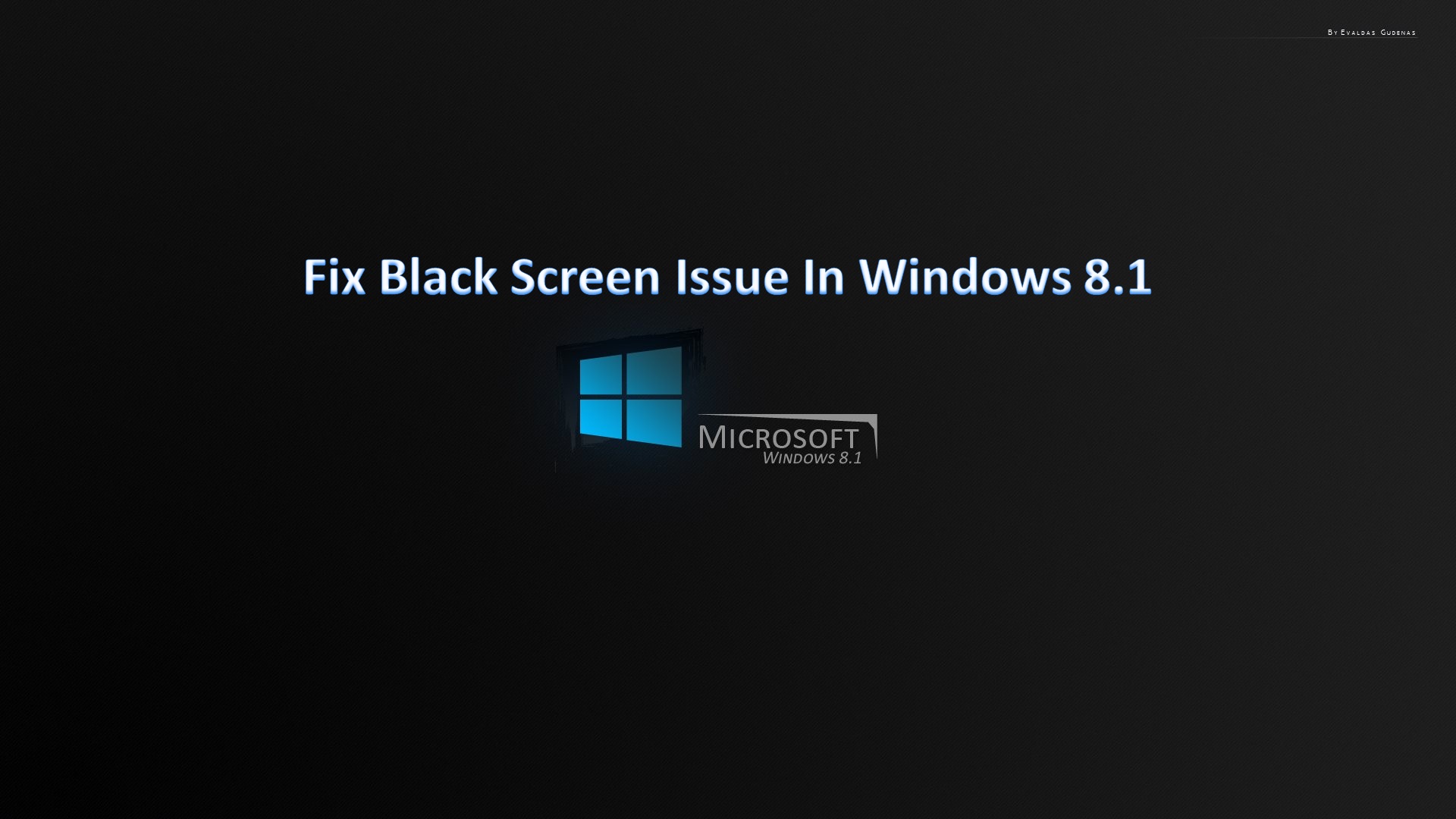 Black Screen Error While Installing Windows Optimize