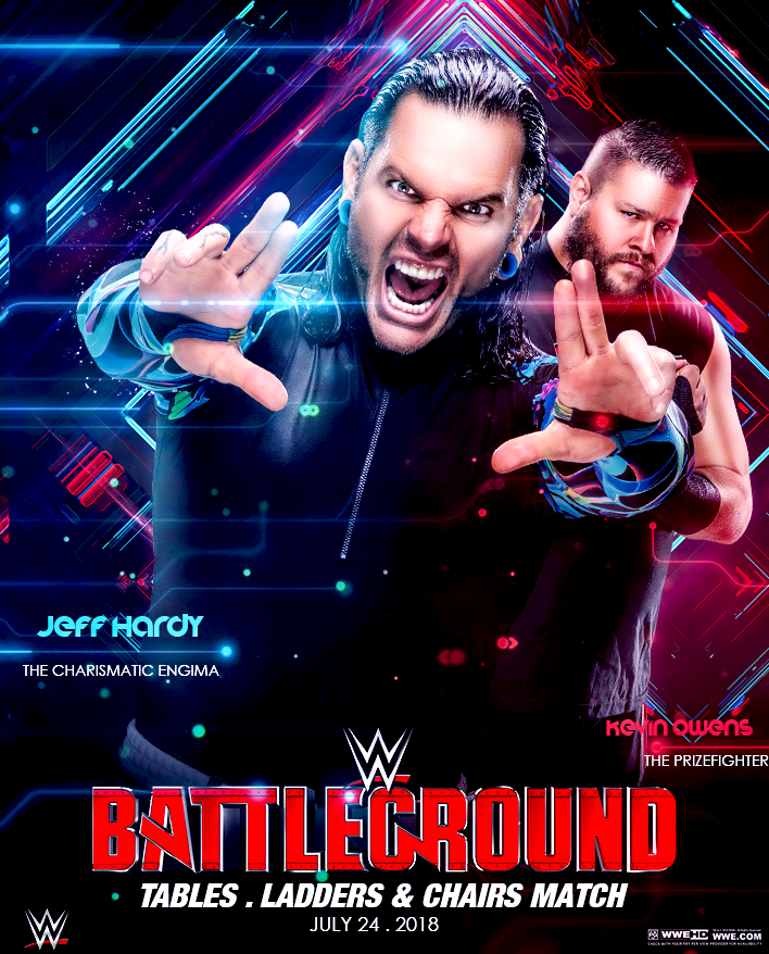 Wwe Battleground Poster Jeff Hardy Vs Ko By Workoutf