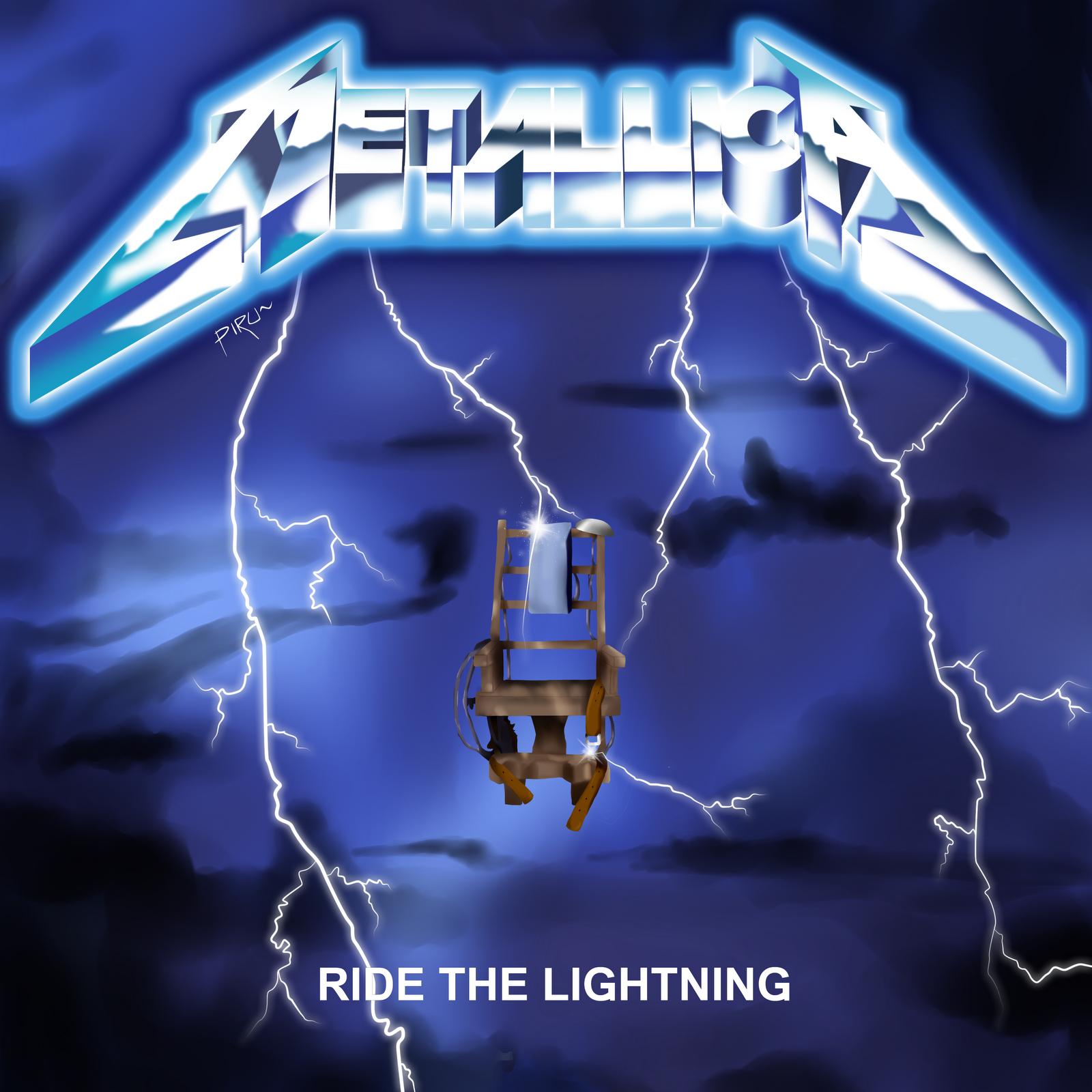 metallica ride the lightning artwork