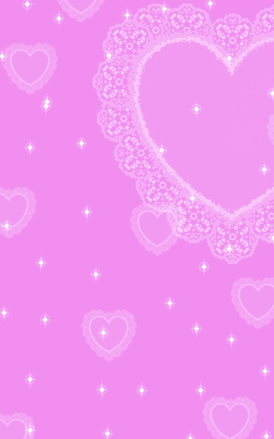 Wallpaper Pink Cute On Lace Background By Mimineko828