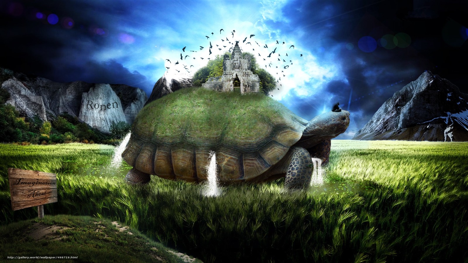 Wallpaper Turtle Castle 3d Desktop In The Pictures