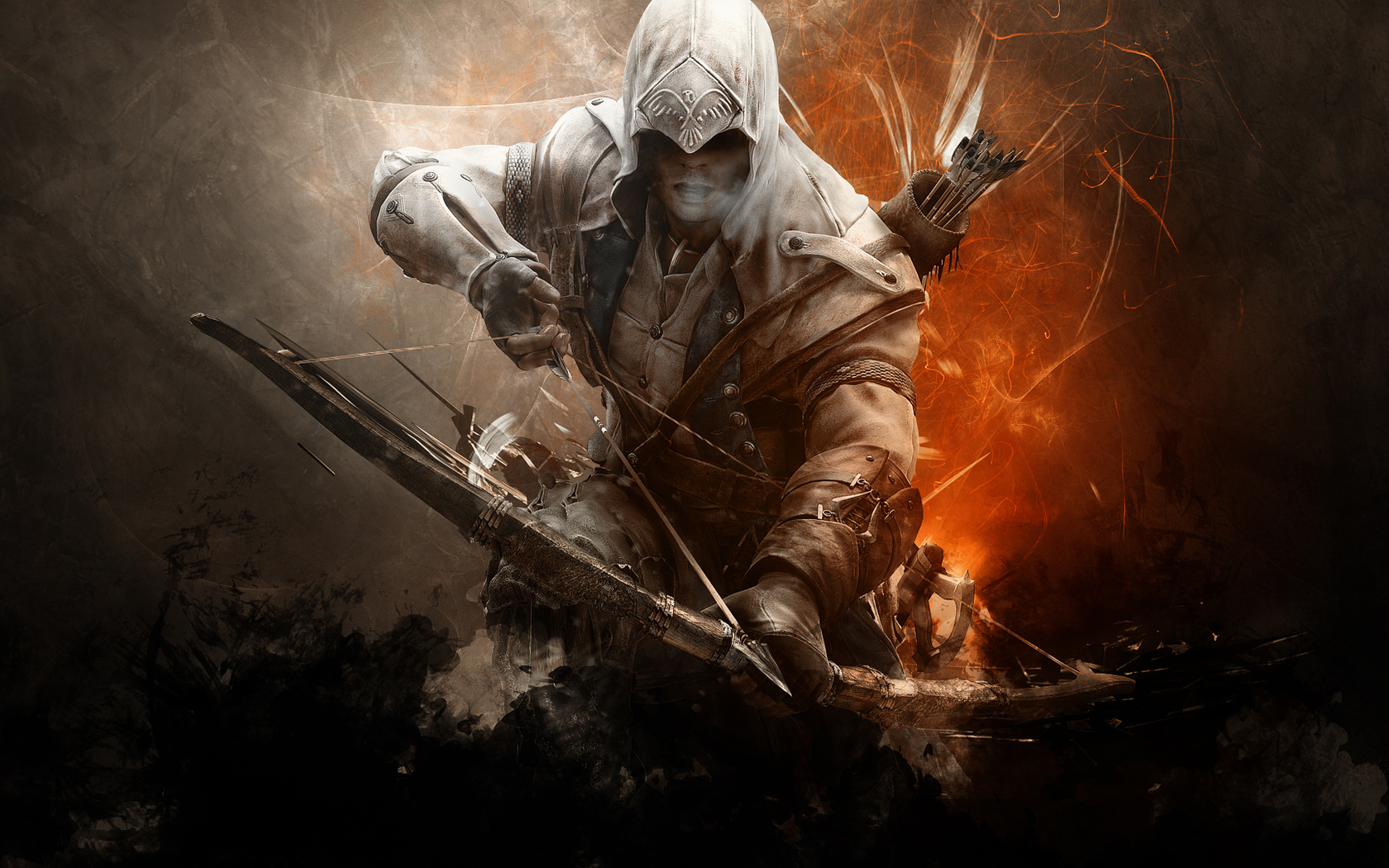 Game Assassin S Creed Iii Warrior Bow Arrow Wallpaper