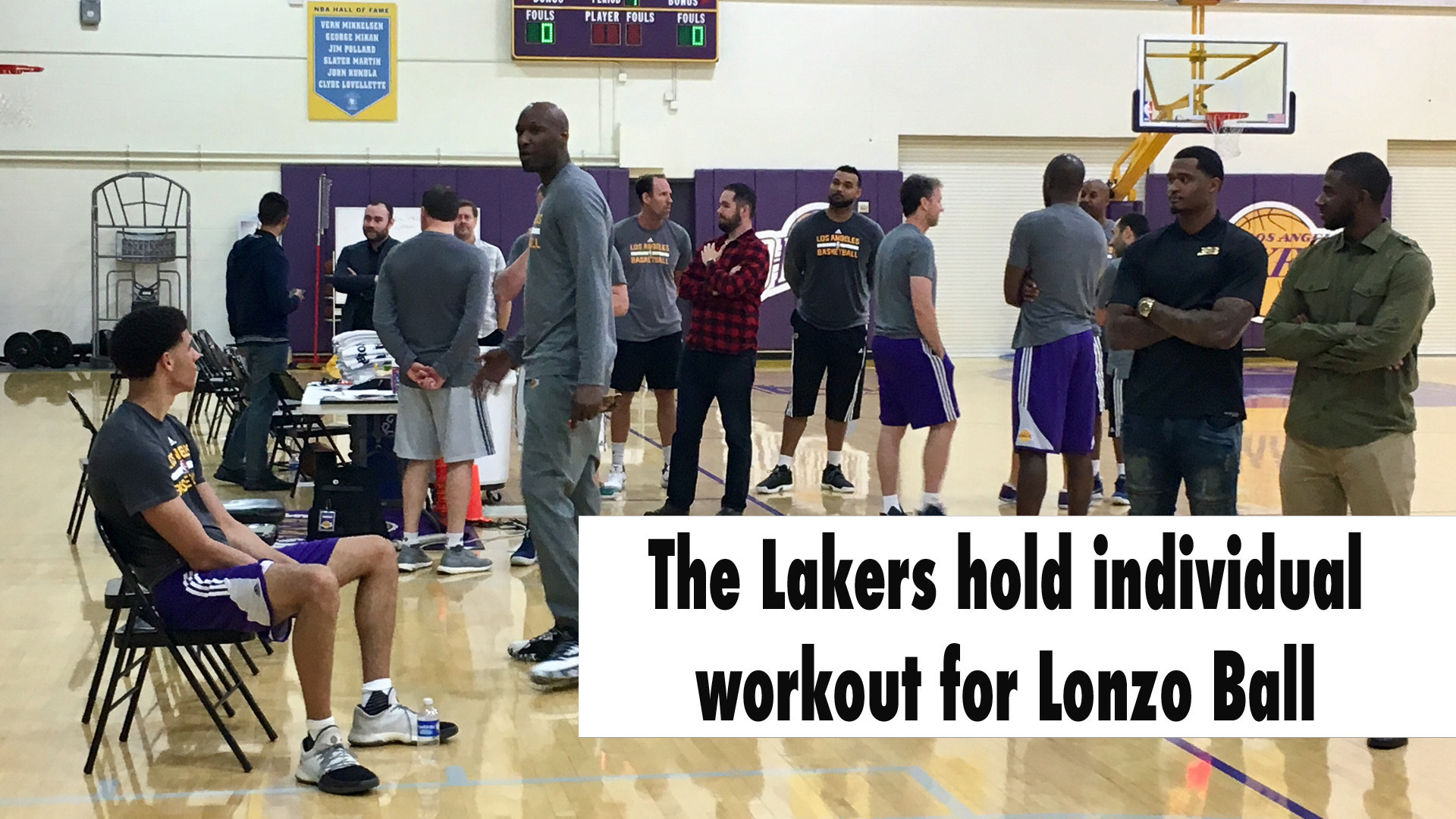 The Lakers Hold Individual Workout For Lonzo Ball La Times