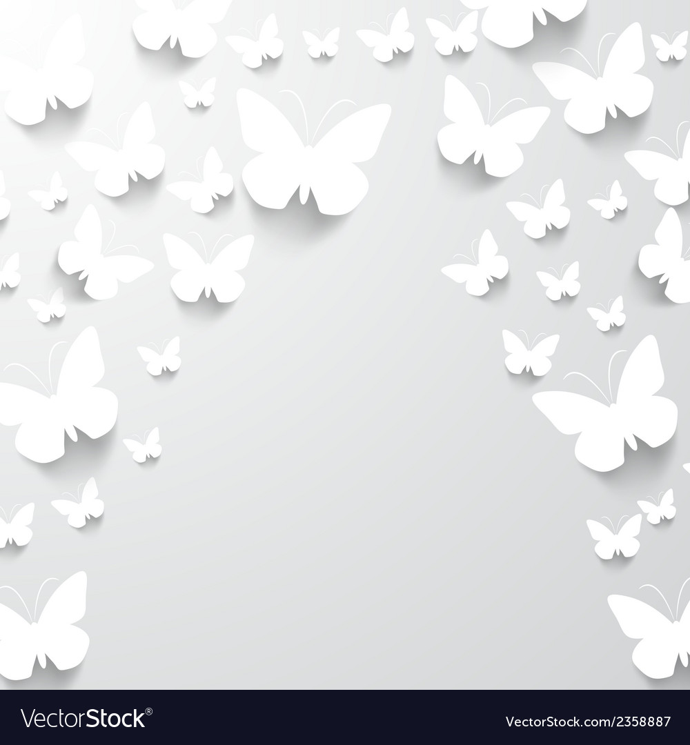 Paper Butterfly Background Royalty Vector Image
