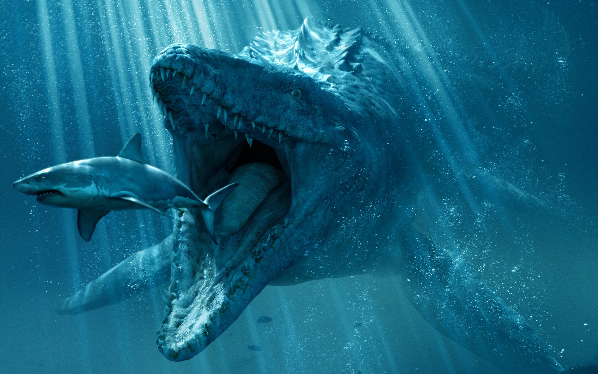 Movies Hollywood Jurassic World Underwater Wide Wallpaper