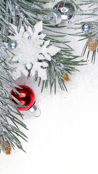 Christmas White iPhone 6S Plus Wallpaper 338x600