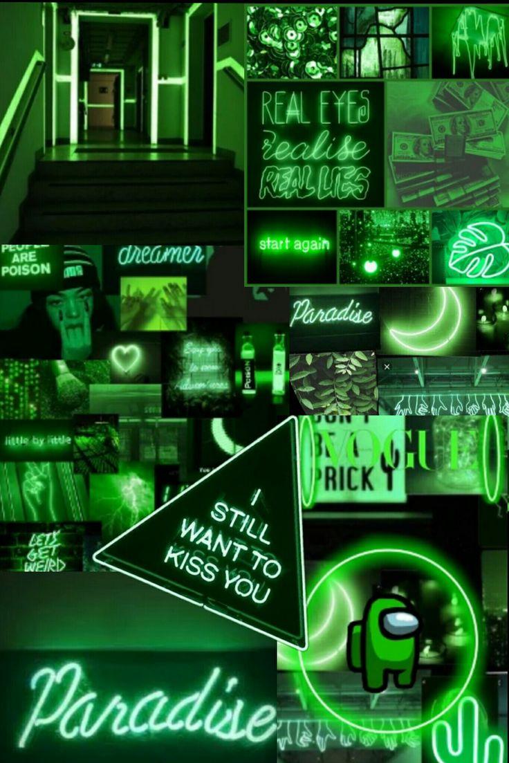 Neon green aesthetic wallpaper paradise Cool wallpapers for