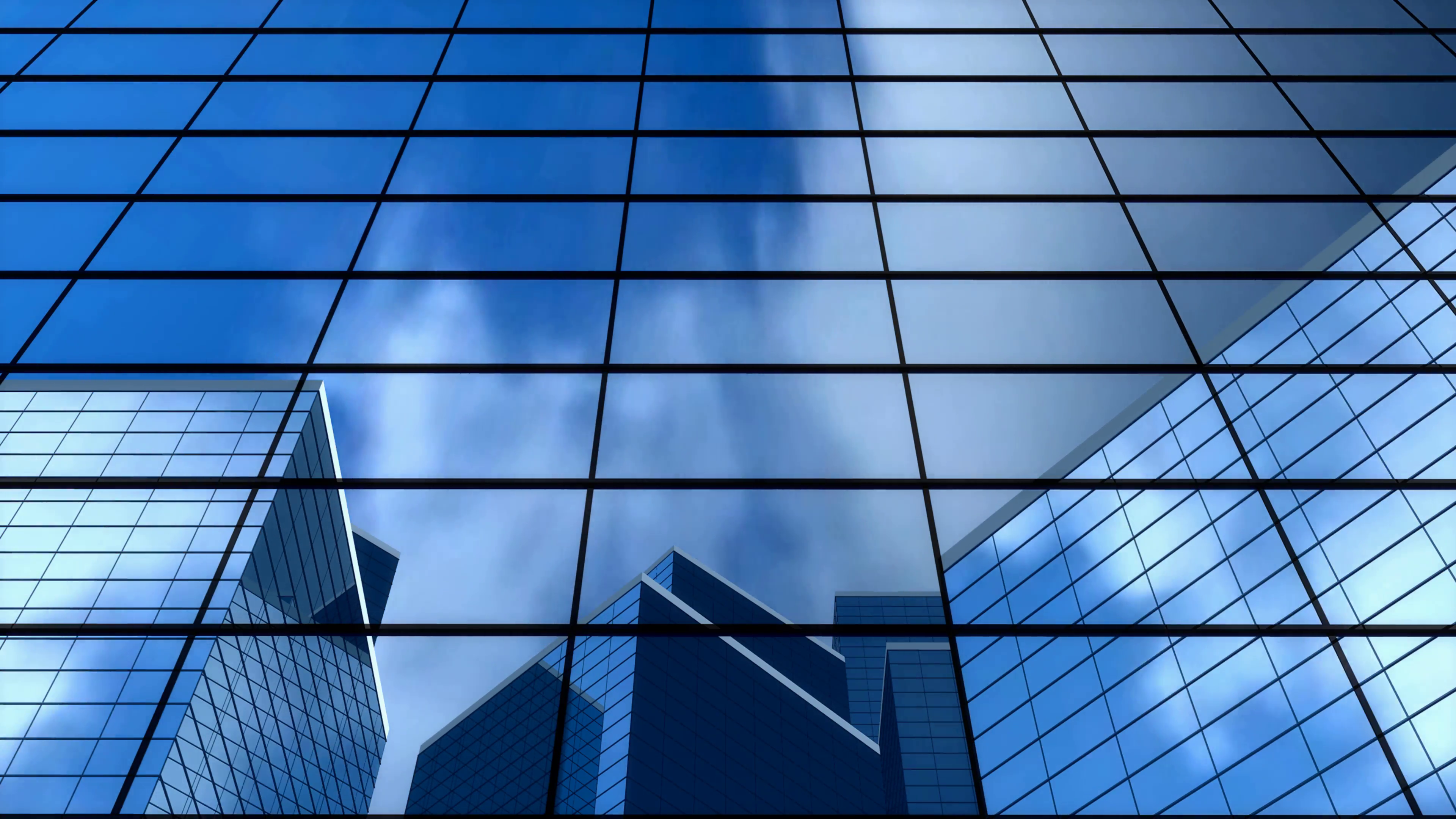 Background Building Office Windows Glass Blue Bank