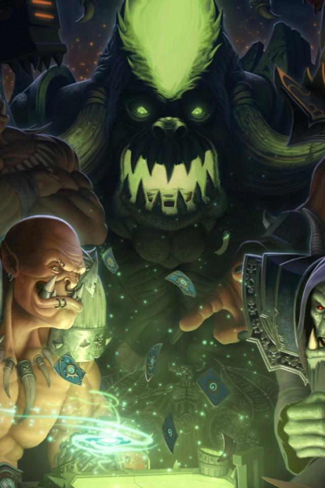 Hearthstone Warlords Of Draenor Wow Maps Orcs World Warcraft