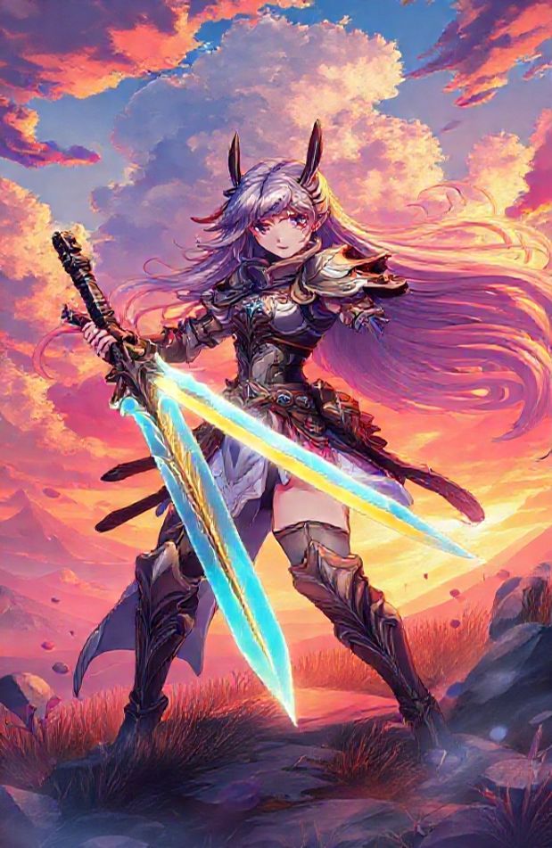 Anime Girl Warrior Wallpaper