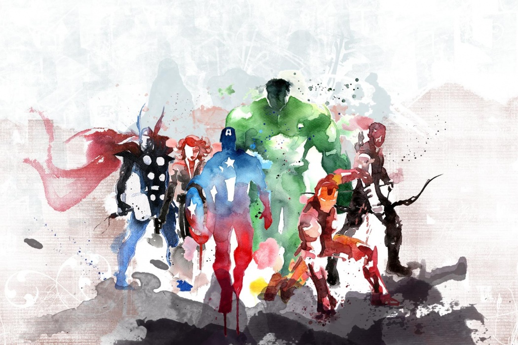 The Avengers Watercolor Painting Wallpaper Best HD